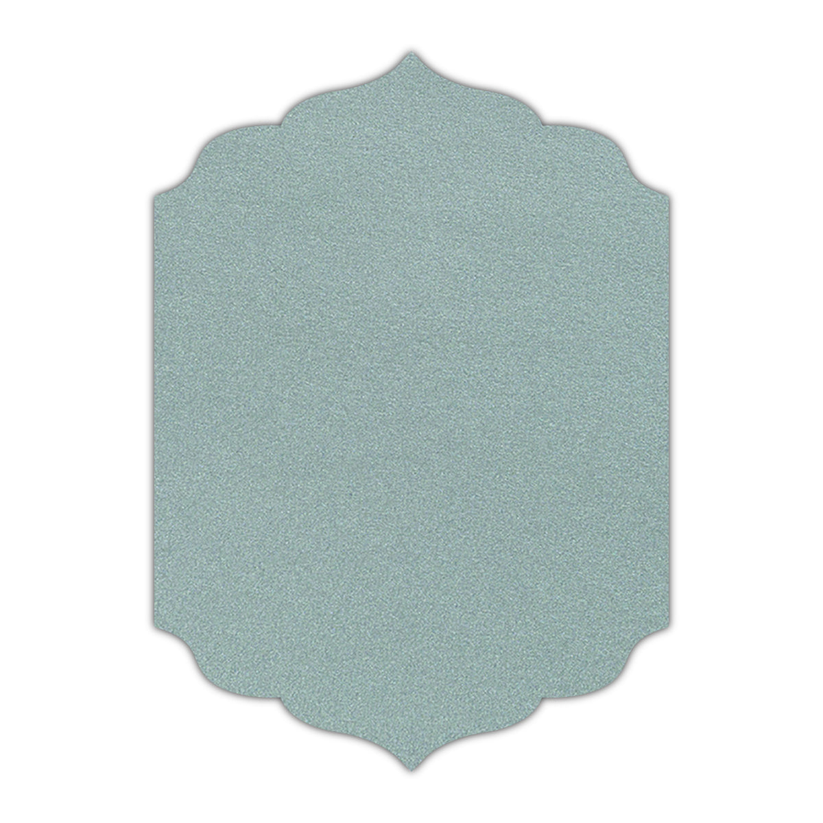 CMYK Print on Shimmer Galvanised Cardstock | Shape P13 | 2" x 3"