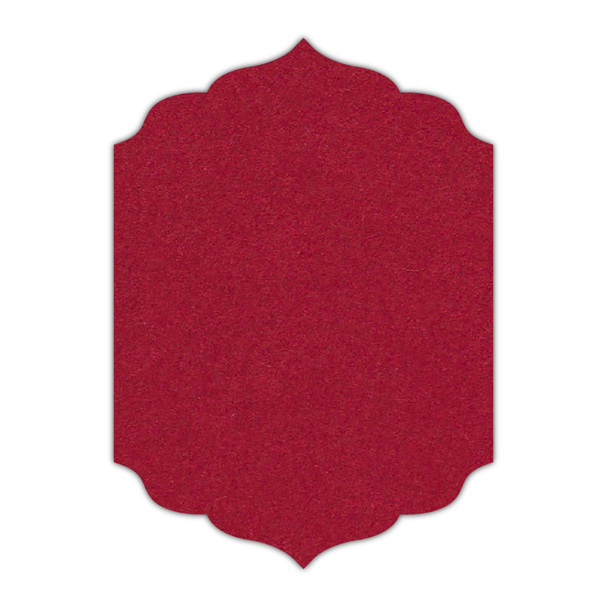 CMYK Print on Guardsman Red Cardstock | Shape P13 | 8.5" x 11"
