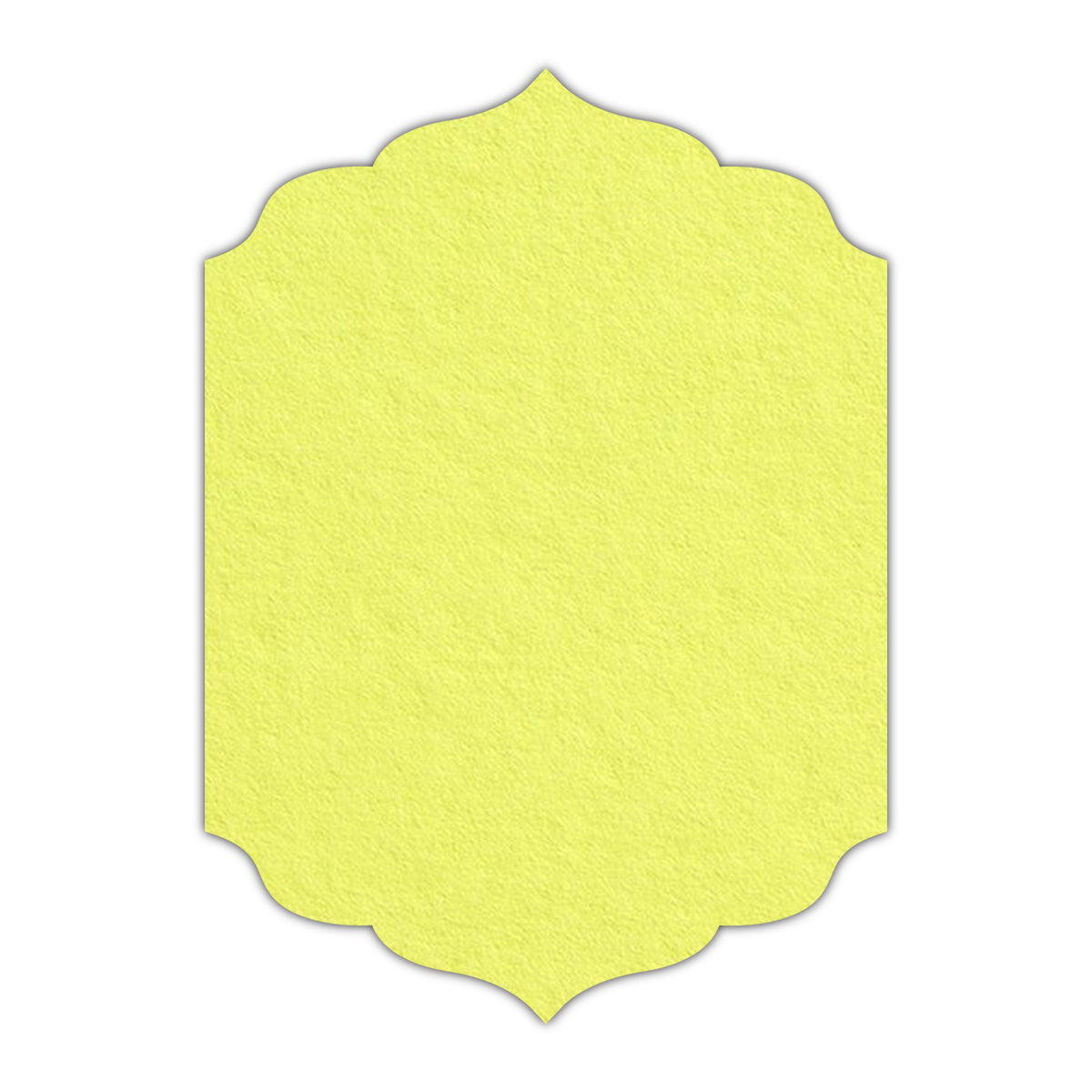 CMYK Print on Key Lime Cardstock | Shape P13 | 3.5" x 5"