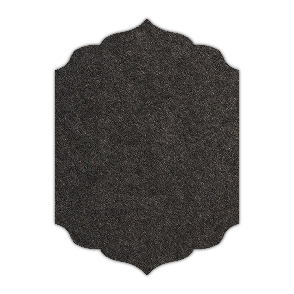CMYK Print on Licorice Black Cardstock | Shape P13 | 12" x 18"