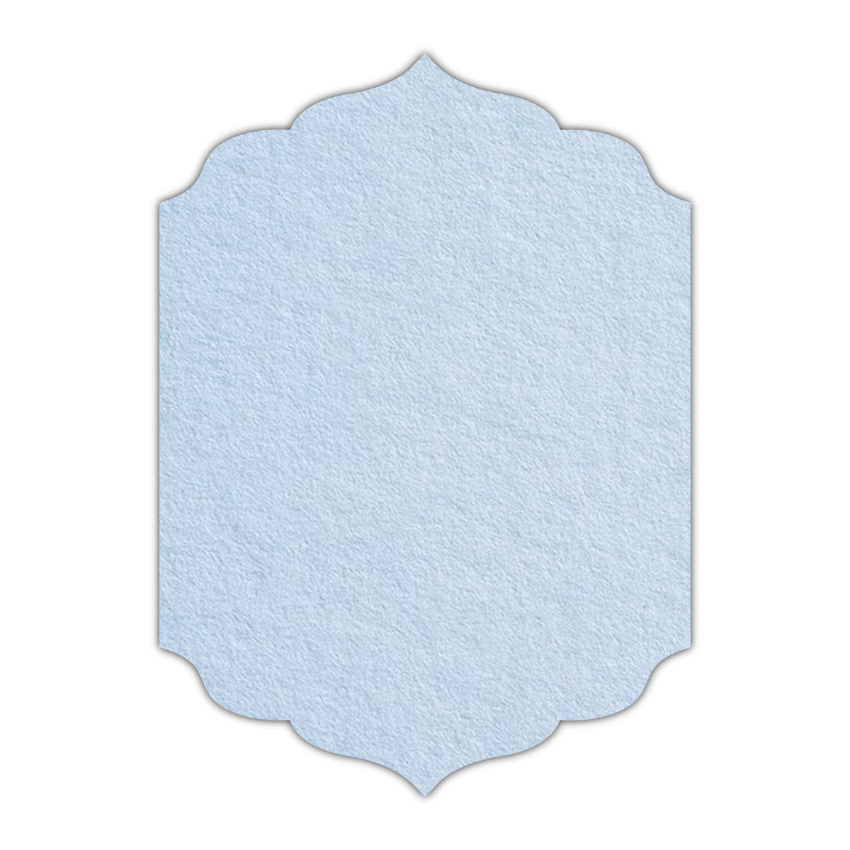 CMYK Print on Light Sky Blue Cardstock | Shape P13 | 3" x 5"