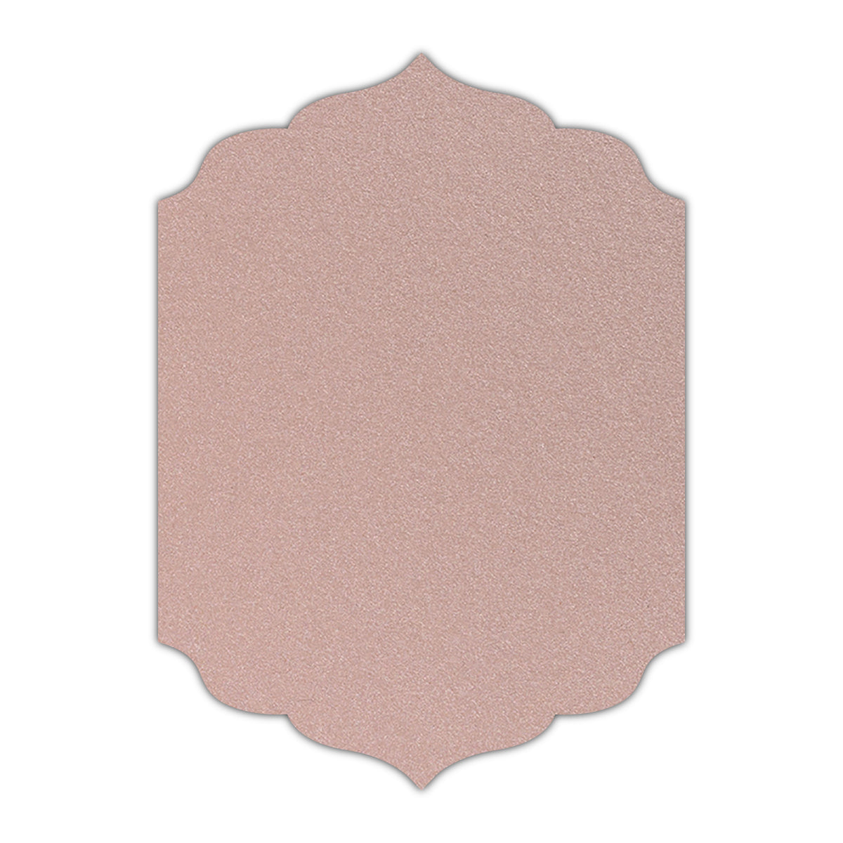 CMYK Print on Shimmer Nude Cardstock | Shape P13 | 4.25" x 5.5"