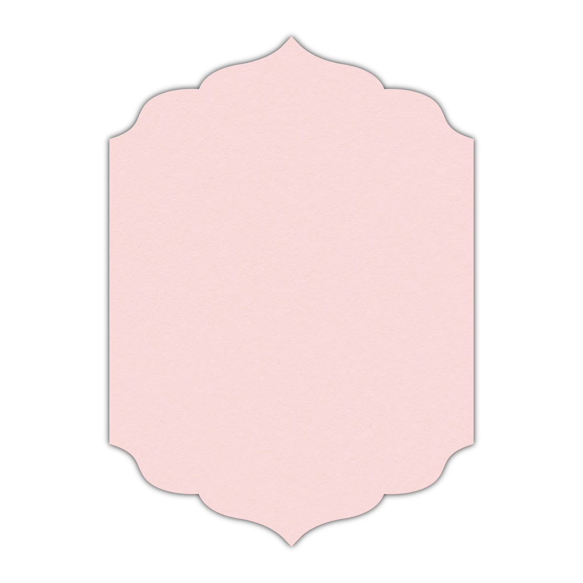 CMYK Print on Pastel Pink Cardstock | Shape P13 | 11" x 17"