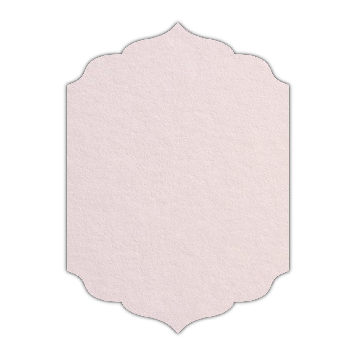 CMYK Print on Powder Pink Cardstock | Shape P13 | 3" x 5"