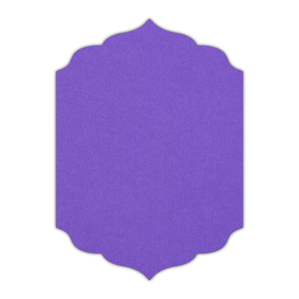 CMYK Print on Purple Cardstock | Shape P13 | 2" x 3.5"