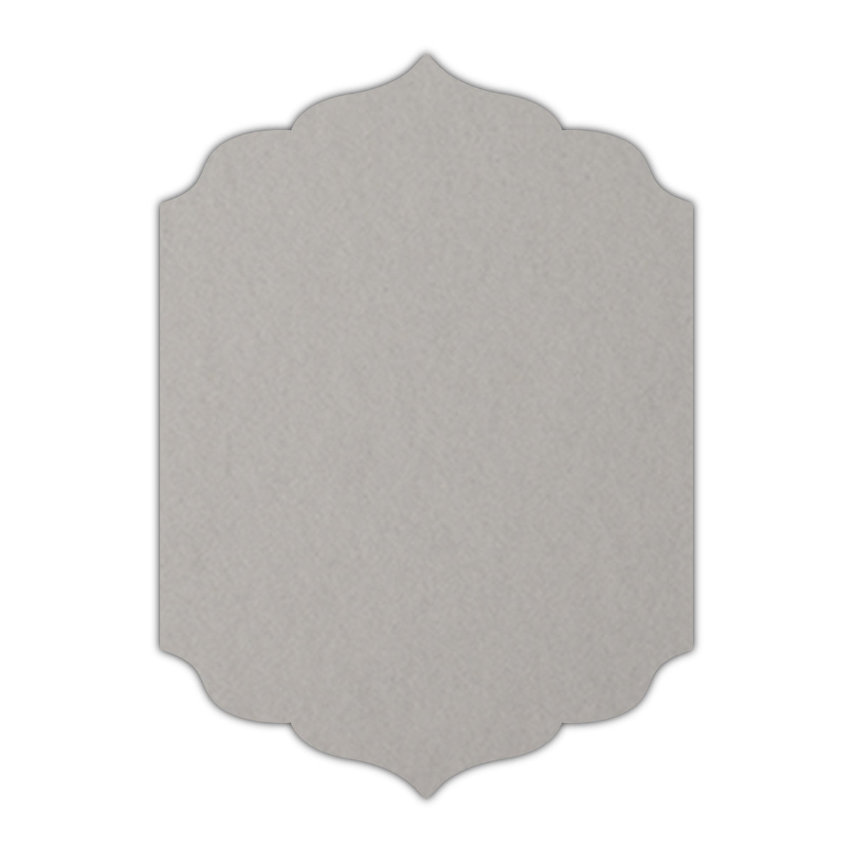CMYK Print on Real Grey Cardstock | Shape P13 | 3" x 5"