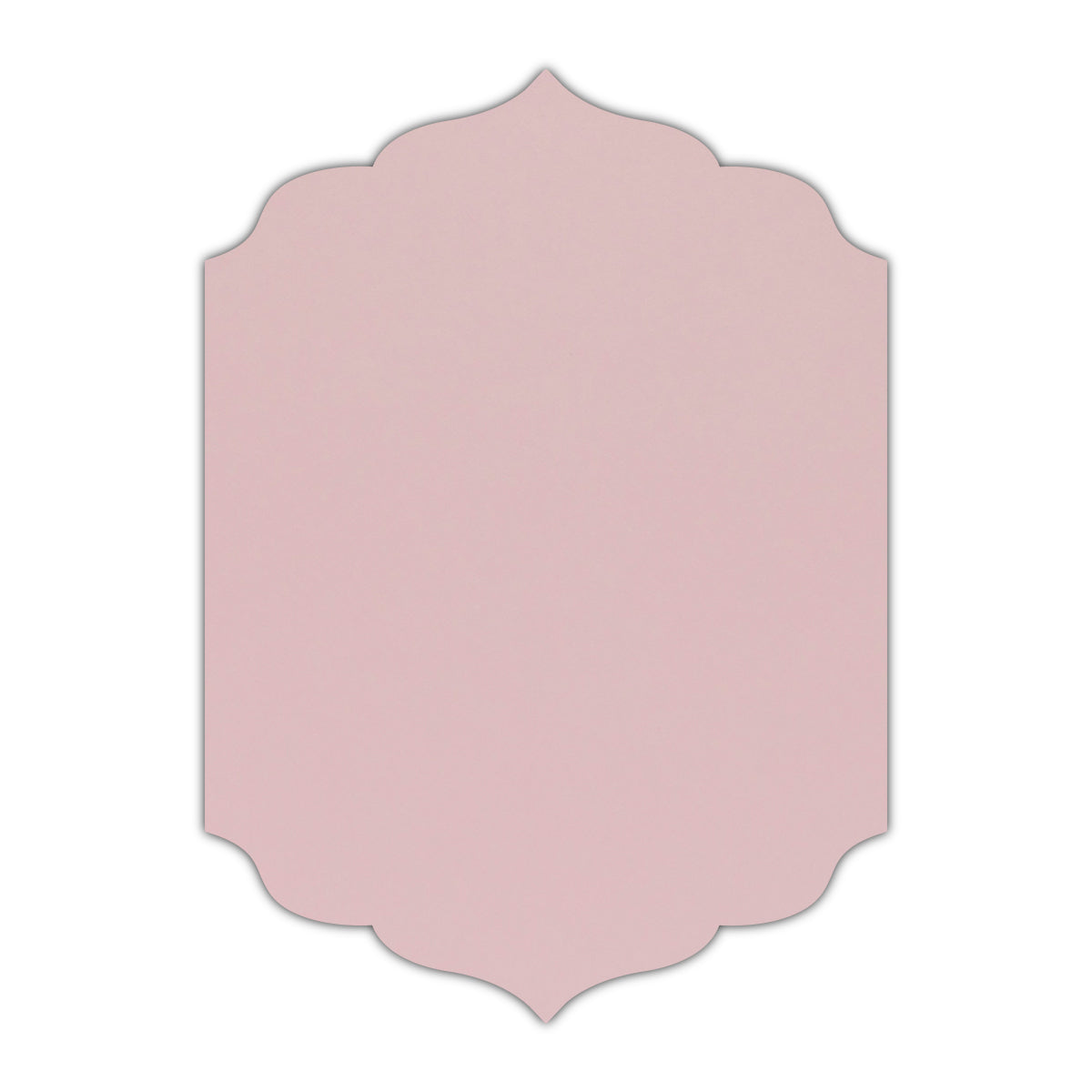 CMYK Print on Shimmer Rose Quartz Cardstock | Shape P13 | 5.5" x 8.5"