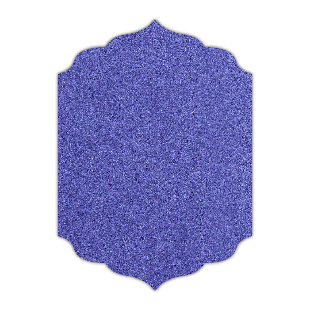 CMYK Print on Royal Blue Cardstock | Shape P13 | 11" x 17"