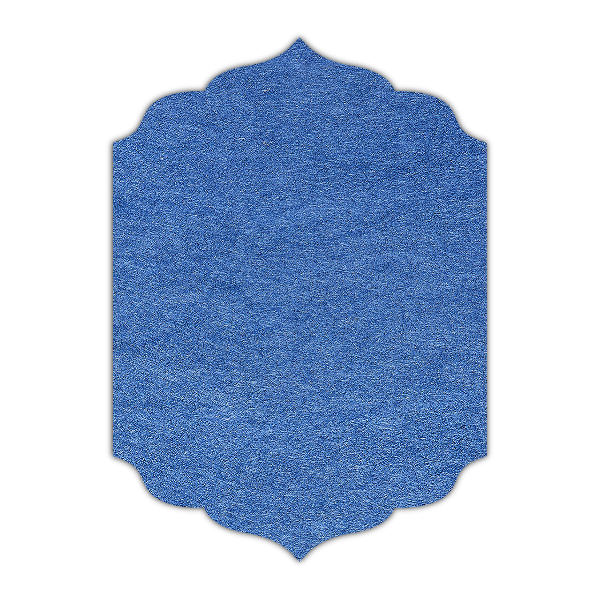CMYK Print on Sapphire Cardstock | Shape P13 | 2" x 3"