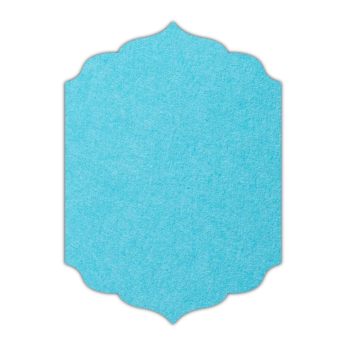 CMYK Print on Turquoise Cardstock | Shape P13 | 8" x 10"