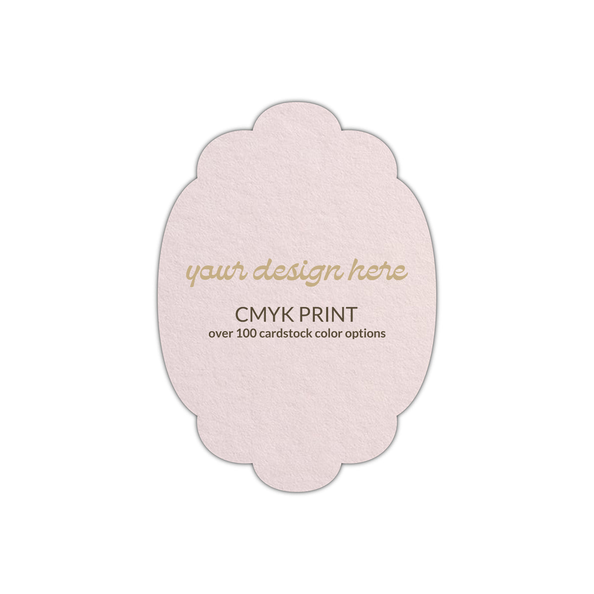 Shape P14 Diecut Card | CMYK Print | 11" x 14"