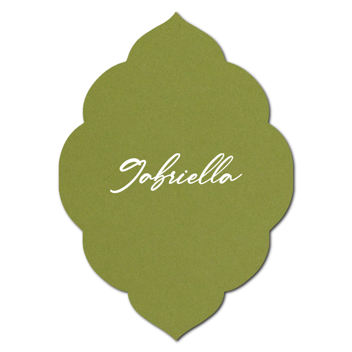 Individually Personalized Wedding Prints on Diecut Cardstock - Shape P140