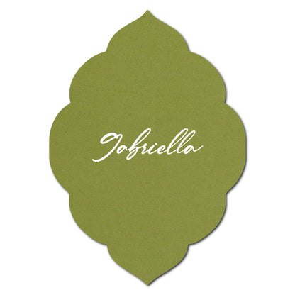 Individually Personalized Wedding Prints on Diecut Cardstock - Shape P140