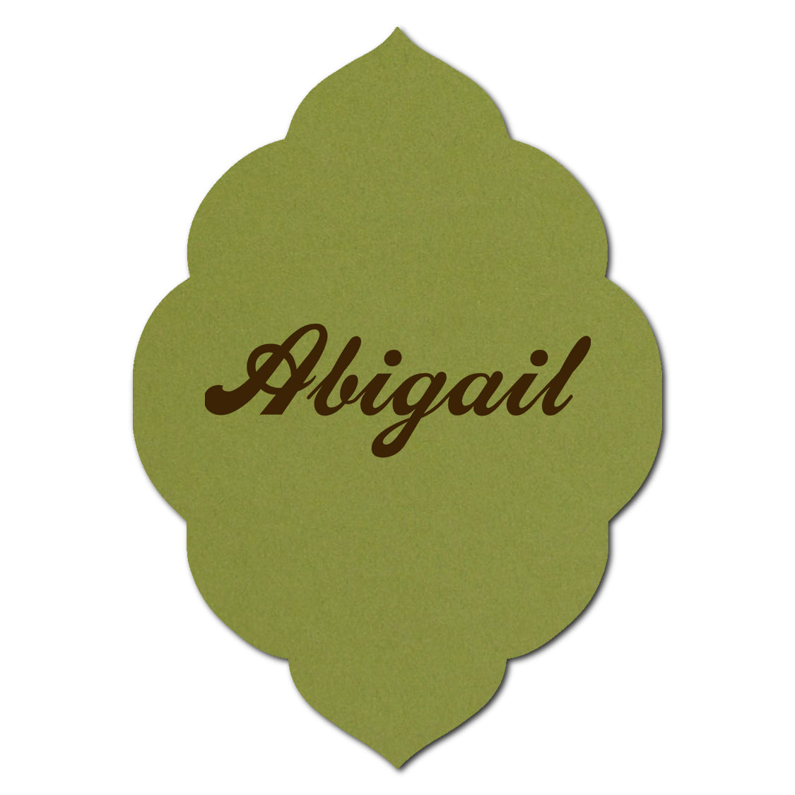 Individually Personalized Wedding Prints on Diecut Cardstock - Shape P140
