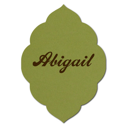 Individually Personalized Wedding Prints on Diecut Cardstock - Shape P140