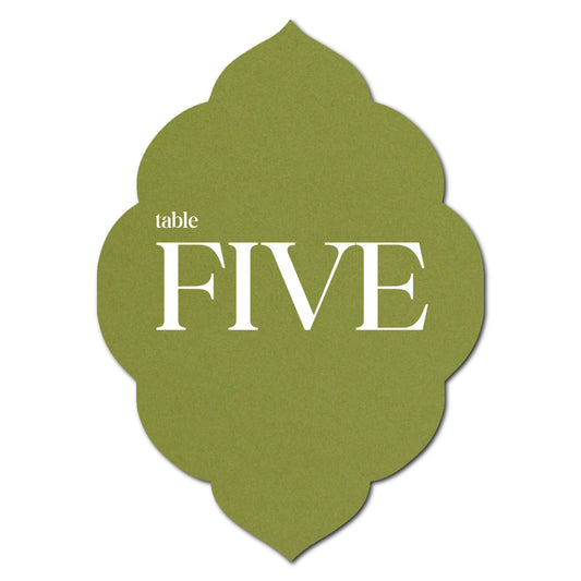 Individually Personalized Wedding Prints on Diecut Cardstock - Shape P140