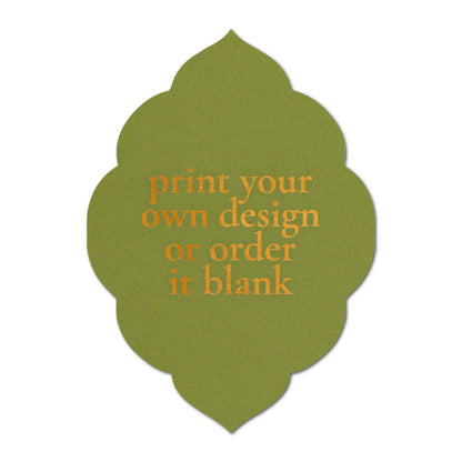 Custom Wedding Prints on Diecut Shaped Cardstock | Shape P140