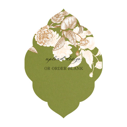 Custom Wedding Prints on Diecut Shaped Cardstock | Shape P140
