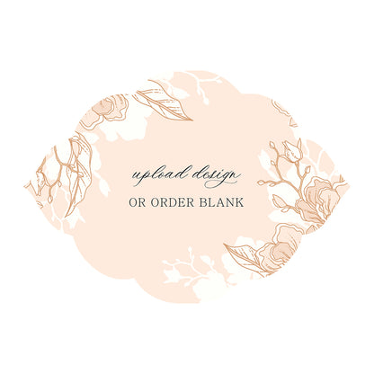 Custom Wedding Prints on Diecut Shaped Cardstock | Shape P140