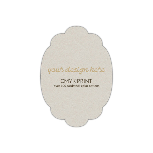 Shape P14 Diecut Card | CMYK Print | 2" x 3"