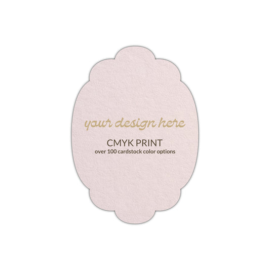 Shape P14 Diecut Card | CMYK Print | 3" x 4"