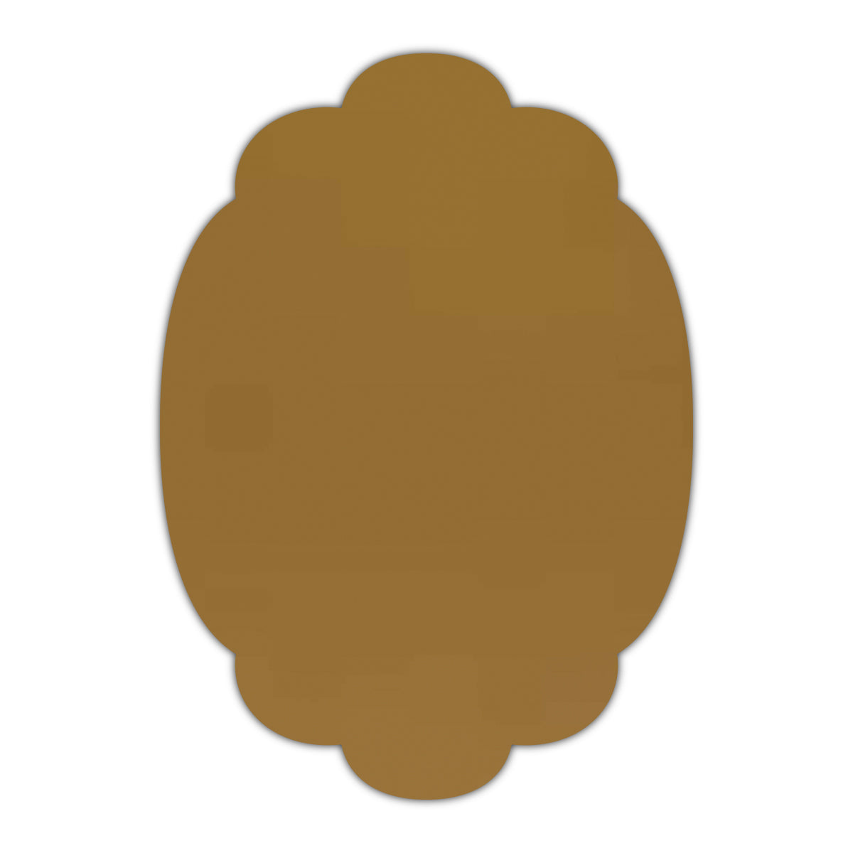 CMYK Print on Shimmer Antique Gold Cardstock | Shape P14 | 3" x 4"