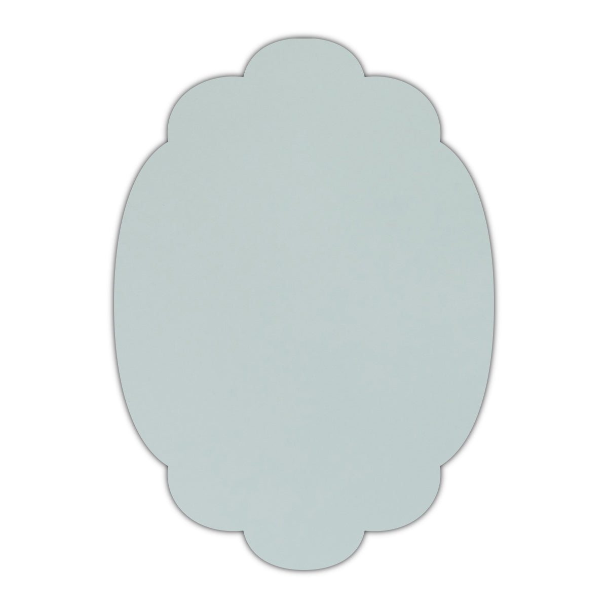 CMYK Print on Shimmer Aquamarine Cardstock | Shape P14 | 6" x 9"