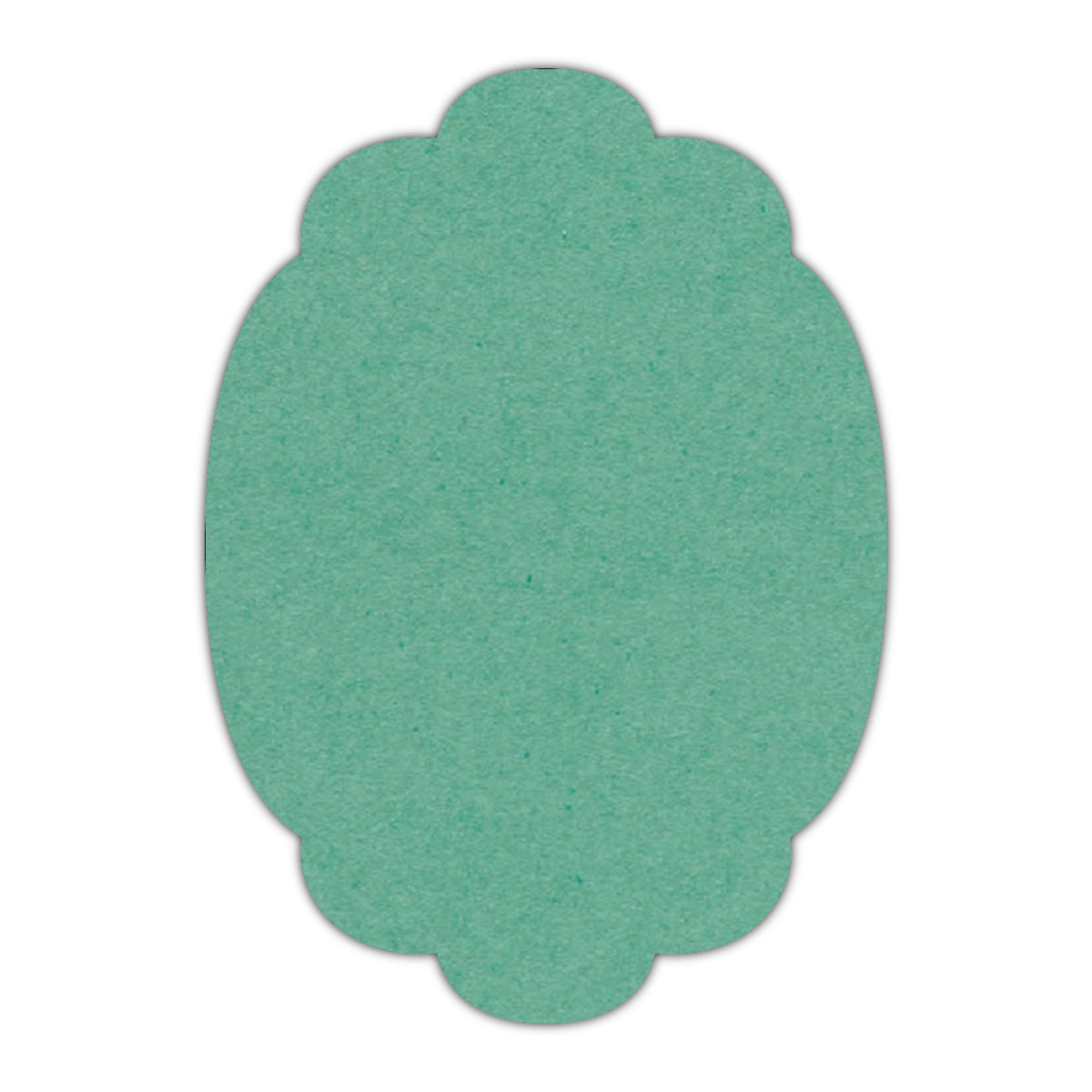 CMYK Print on Caribbean Blue Cardstock | Shape P14 | 12" x 18"