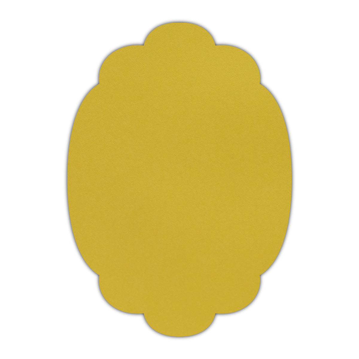 CMYK Print on Shimmer Fine Gold Cardstock | Shape P14 | 3" x 5"