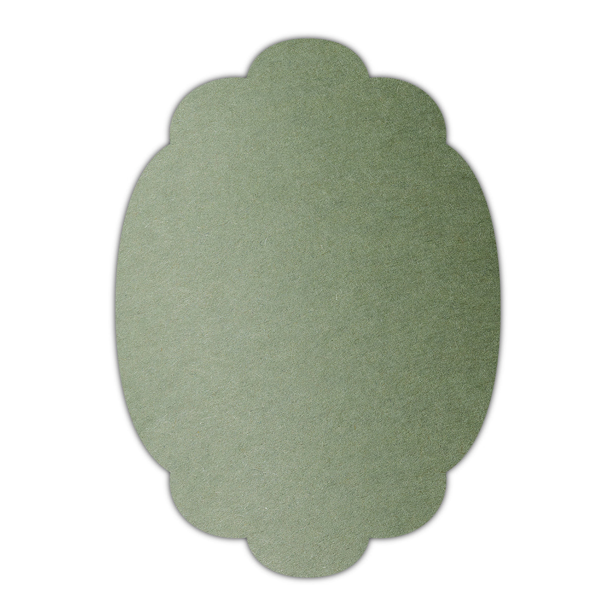 CMYK Print on Mid Green Cardstock | Shape P14 | 5" x 8"