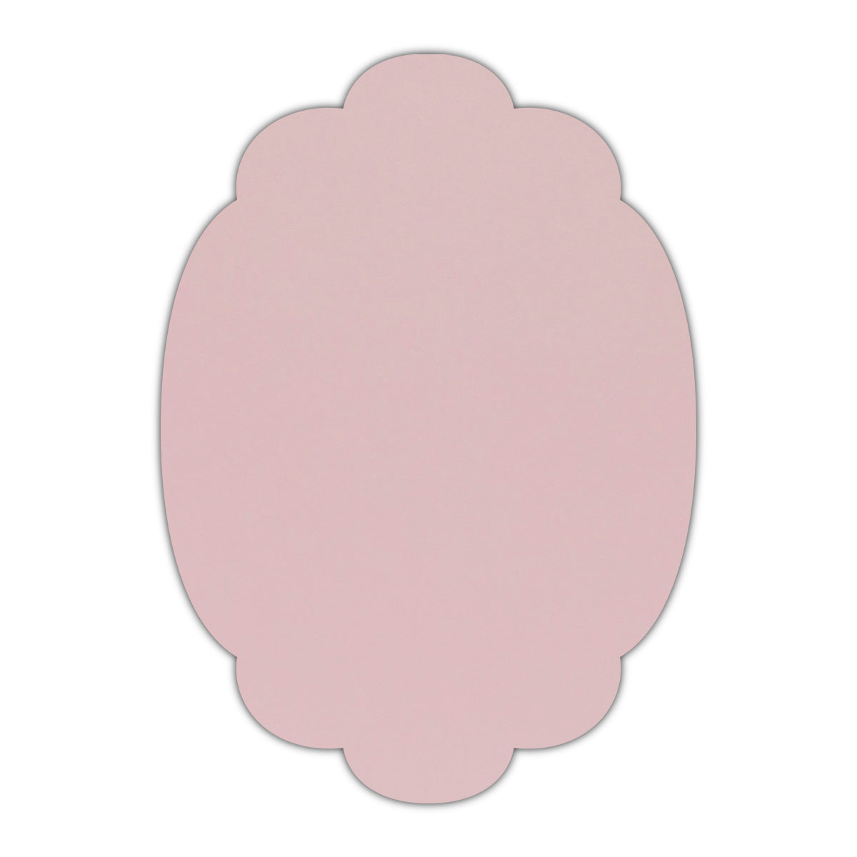 CMYK Print on Shimmer Rose Quartz Cardstock | Shape P14 | 2" x 3"
