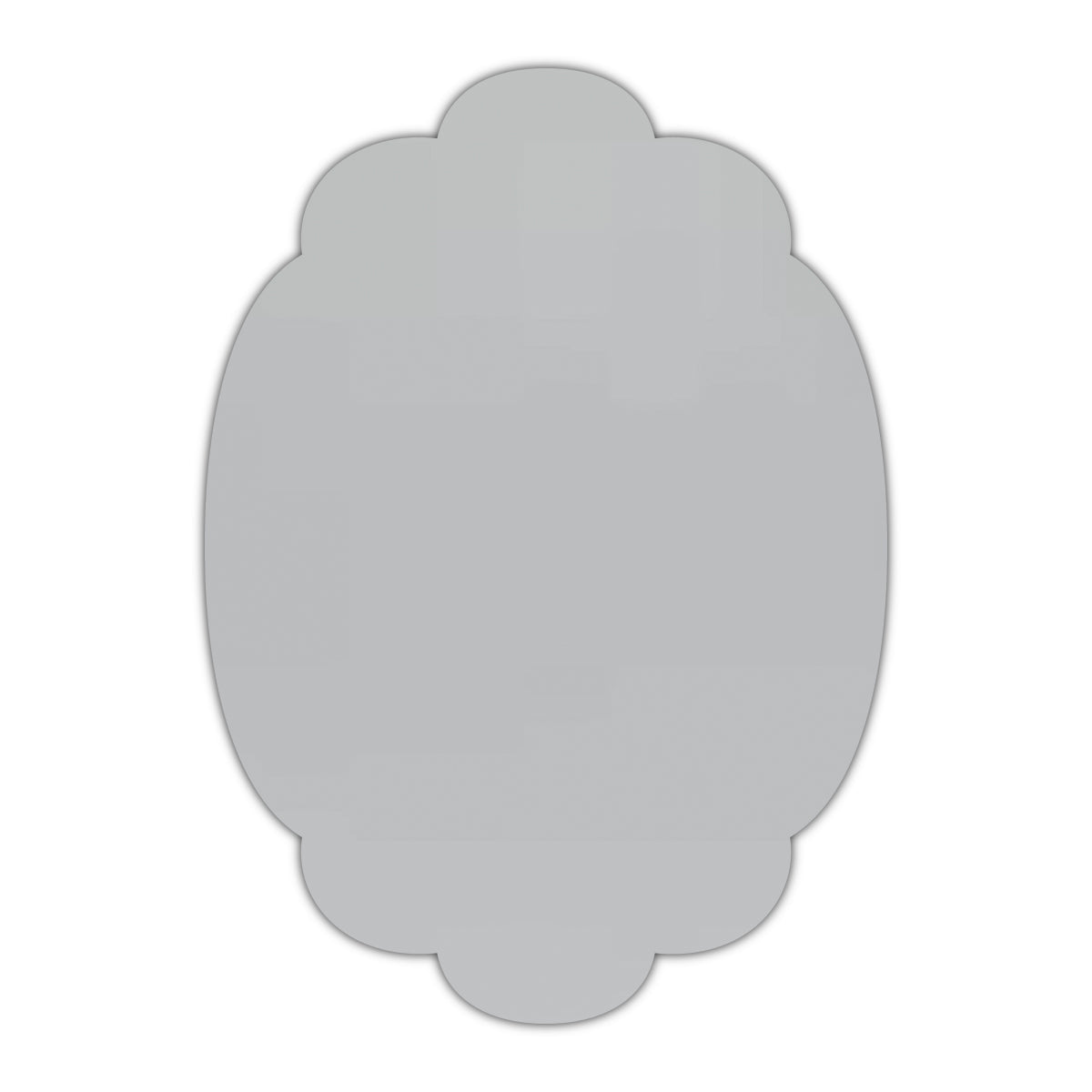 CMYK Print on Shimmer Silver Cardstock | Shape P14 | 2" x 3.5"