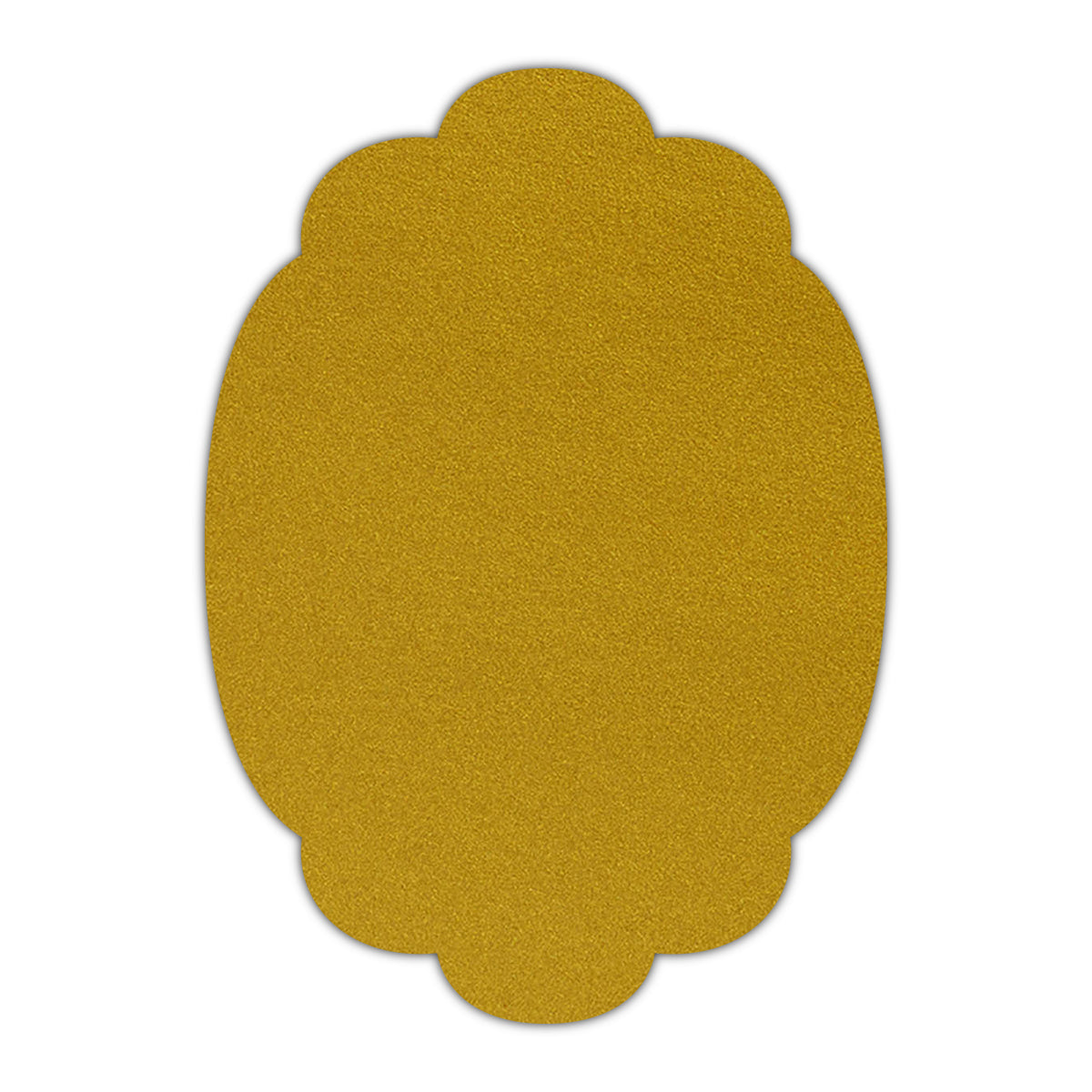 CMYK Print on Shimmer Super Gold Cardstock | Shape P14 | 5" x 8"