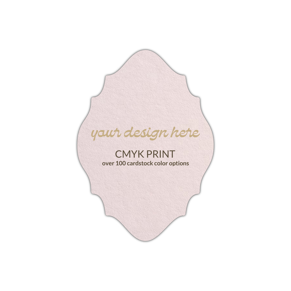 Shape P15 Diecut Card | CMYK Print | 2.5" x 3.5"