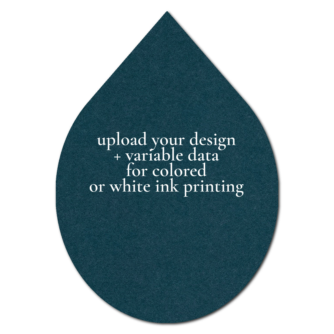 Individually Personalized Wedding Prints on Diecut Cardstock - Shape P155