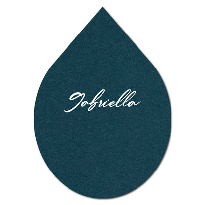Individually Personalized Wedding Prints on Diecut Cardstock - Shape P155