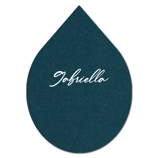 Individually Personalized Wedding Prints on Diecut Cardstock - Shape P155