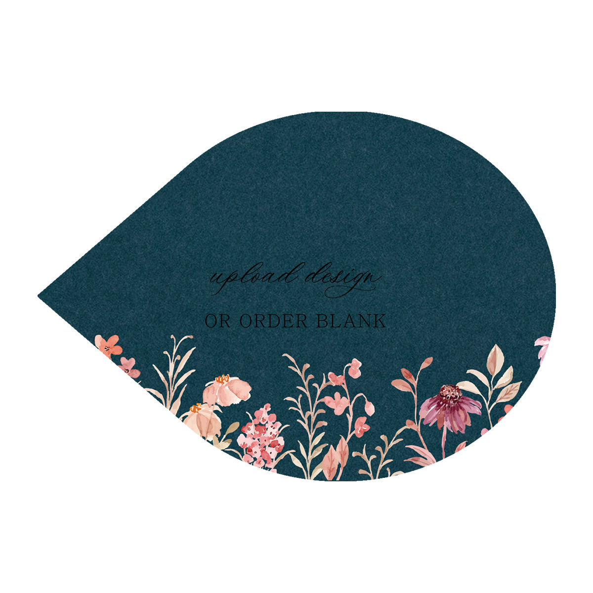 Custom Wedding Prints on Diecut Shaped Cardstock | Shape P155