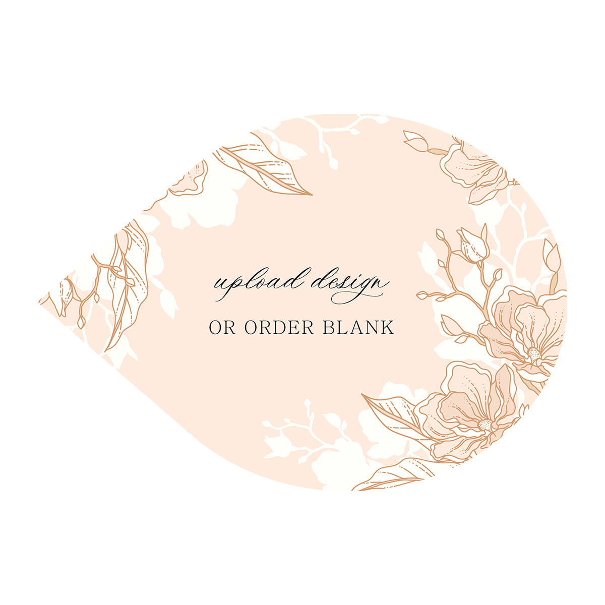 Custom Wedding Prints on Diecut Shaped Cardstock | Shape P155