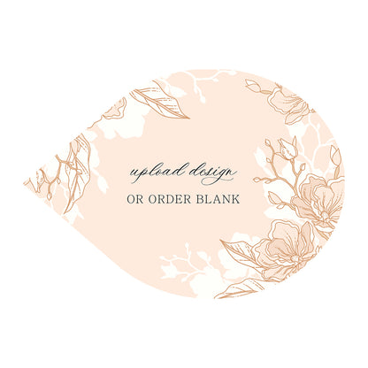 Custom Wedding Prints on Diecut Shaped Cardstock | Shape P155