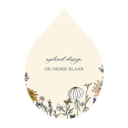 Custom Wedding Prints on Diecut Shaped Cardstock | Shape P155
