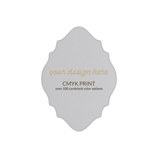 Shape P15 Diecut Card | CMYK Print | 2" x 3.5"