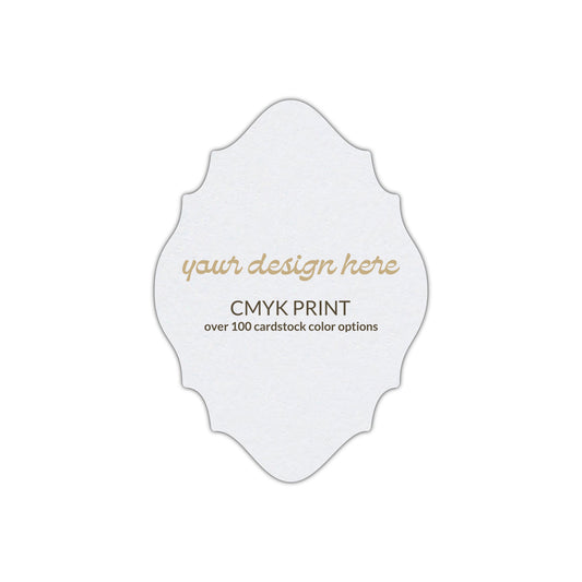 Shape P15 Diecut Card | CMYK Print | 2" x 3"