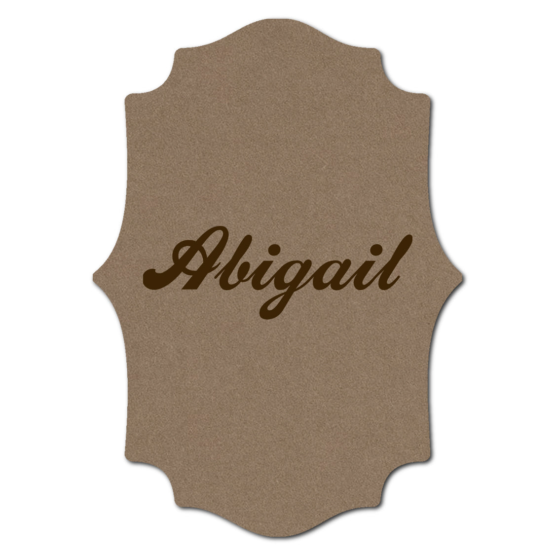 Individually Personalized Wedding Prints on Diecut Cardstock - Shape P15