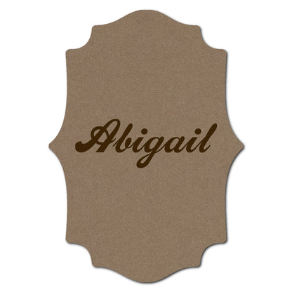 Individually Personalized Wedding Prints on Diecut Cardstock - Shape P15