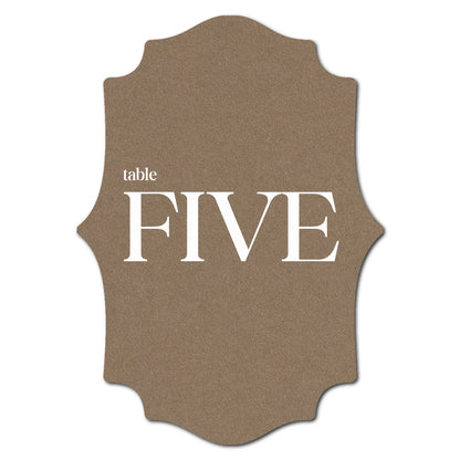 Individually Personalized Wedding Prints on Diecut Cardstock - Shape P15