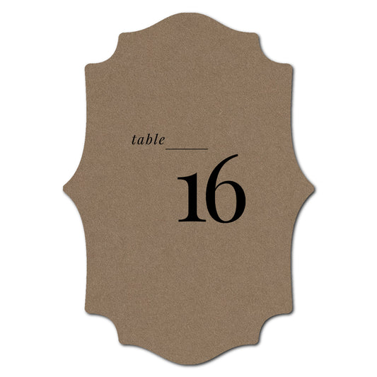 Individually Personalized Wedding Prints on Diecut Cardstock - Shape P15