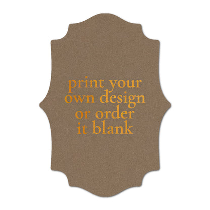 Custom Wedding Prints on Diecut Shaped Cardstock | Shape P15