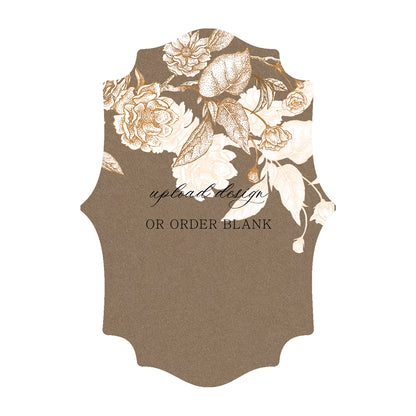 Custom Wedding Prints on Diecut Shaped Cardstock | Shape P15