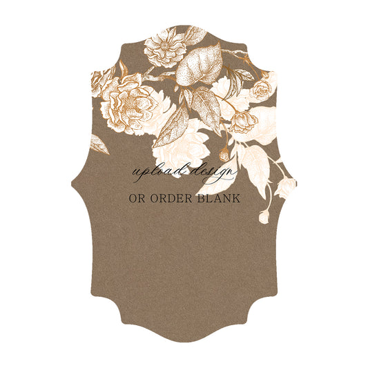 Custom Wedding Prints on Diecut Shaped Cardstock | Shape P15